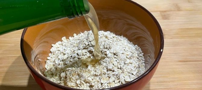 Apfel-Milch-Konglomerat
